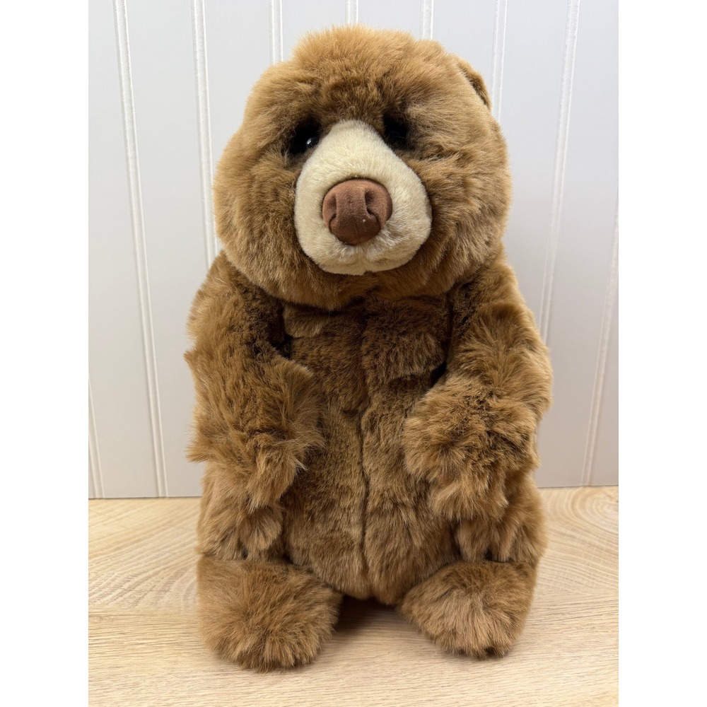 Vintage Dakin Lou Rankin Friends Brown Grizzly Bear Plush Stuffed Animal 12 Inch